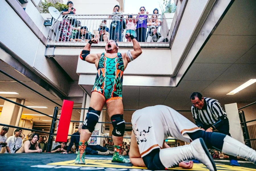 セミファイナル・スピリット・オブ・ガンバレ世界タッグ選手権試合