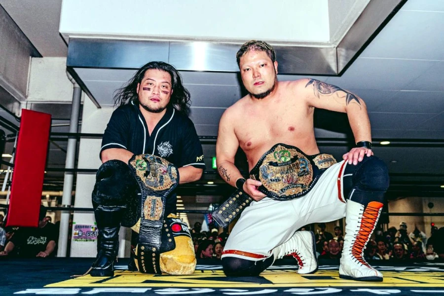 セミファイナル・スピリット・オブ・ガンバレ世界タッグ選手権試合