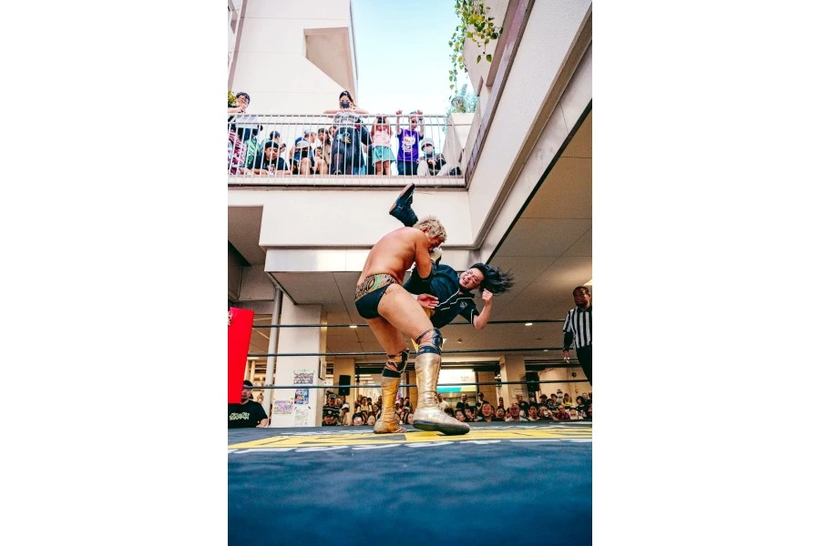 セミファイナル・スピリット・オブ・ガンバレ世界タッグ選手権試合